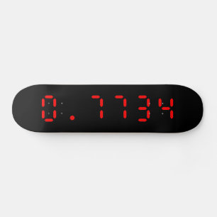 Skateboard Calculatrice LED Bonjour   0,7734