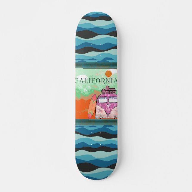 Skateboard California Travel Poster Skate (Devant)