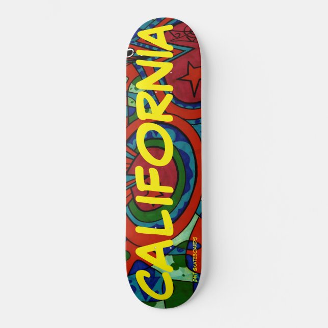SKATEBOARD CALIFORNIE /SCRIBZ /JMT SKATEBOARDS (Recto)