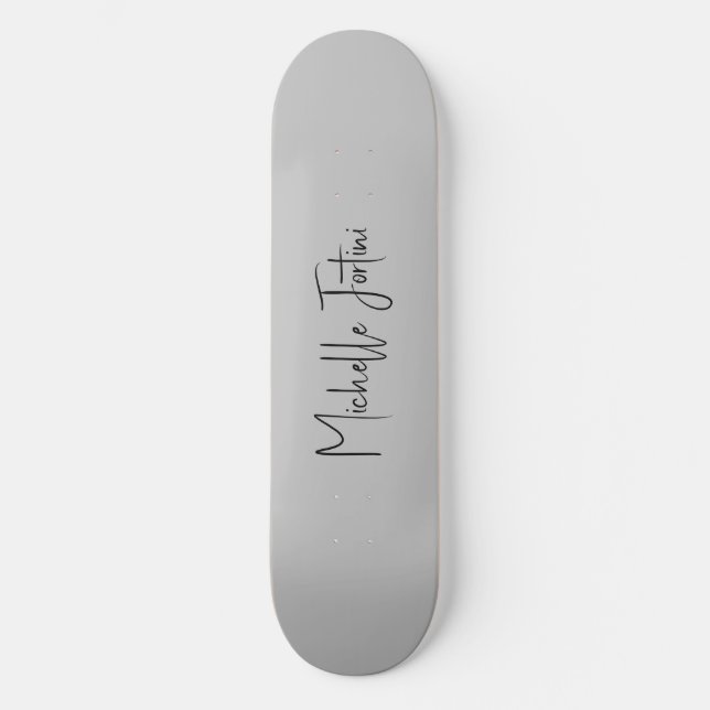Skateboard Calligraphie attrayante Minimaliste moderne (Recto)