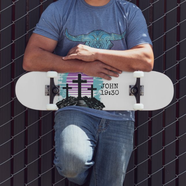 Skateboard Calvaire Golgotha c'est fini Moderne chrétien (Extérieur 3)