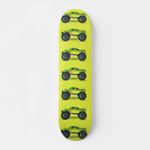 Skateboard Camion Monster sur le vert citron