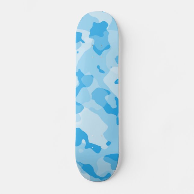 Skateboard Camo Bleu Bébé; Camouflage (Recto)