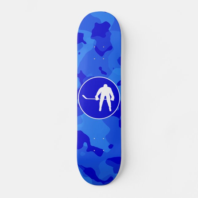 Skateboard Camo Bleu ; Hockey Camouflage (Recto)