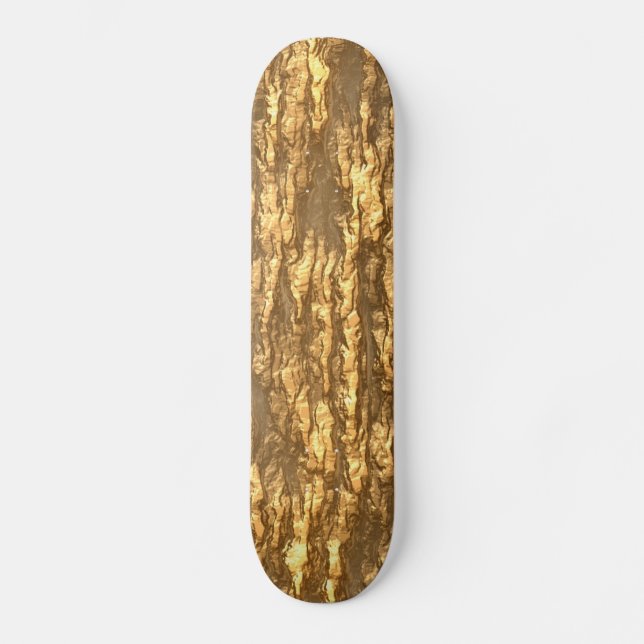 Skateboard Camo écorce d'or (Recto)