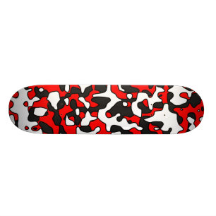 Skateboard Camo rouge fendu