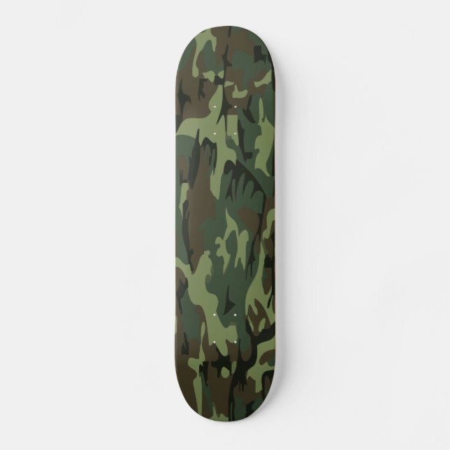 Skateboard camo vert (Recto)