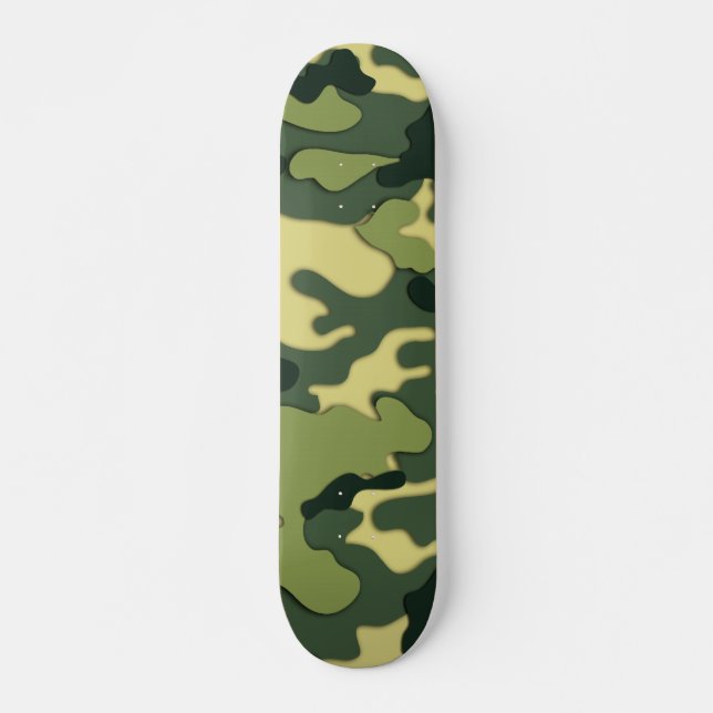 Skateboard Camo vert / Ski (Devant)