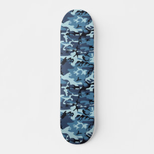 Skateboard Camouflage bleu