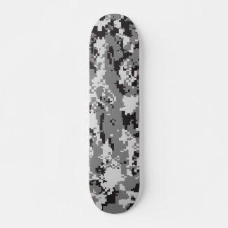 Skateboard Camouflage de Digitals noir et blanc