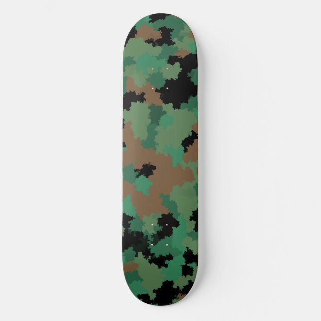 Skateboard Camouflage de la jungle verte de l'armée Design Mo (Recto)