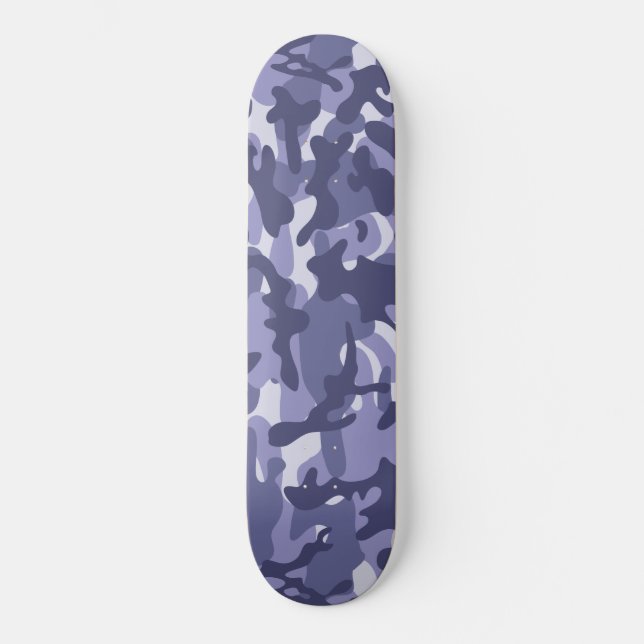 Skateboard Camouflage de la marine violette (Recto)