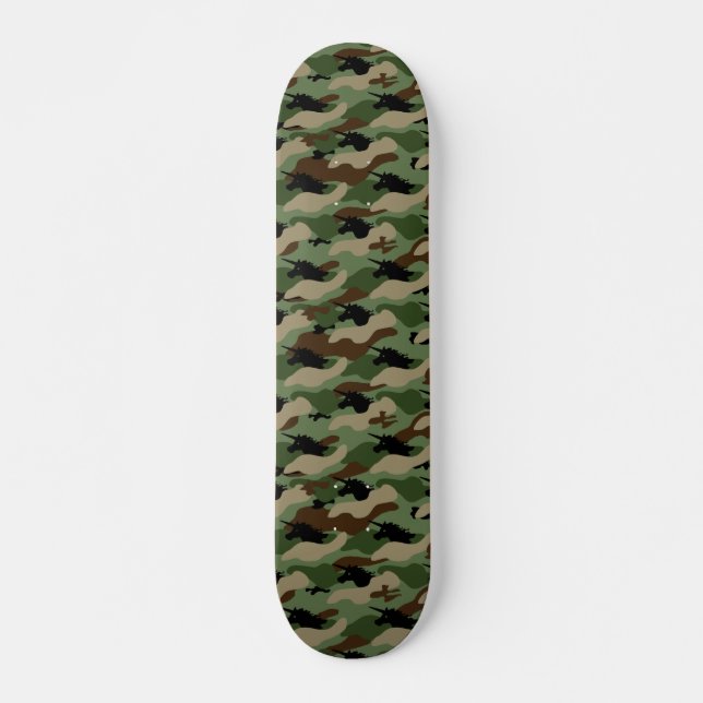 Skateboard Camouflage de la Unicorne (Devant)