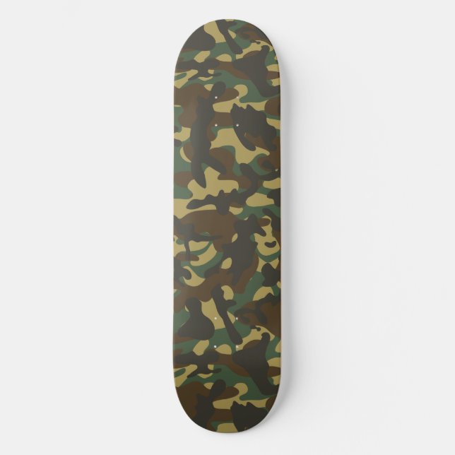 Skateboard Camouflage forestier (Recto)