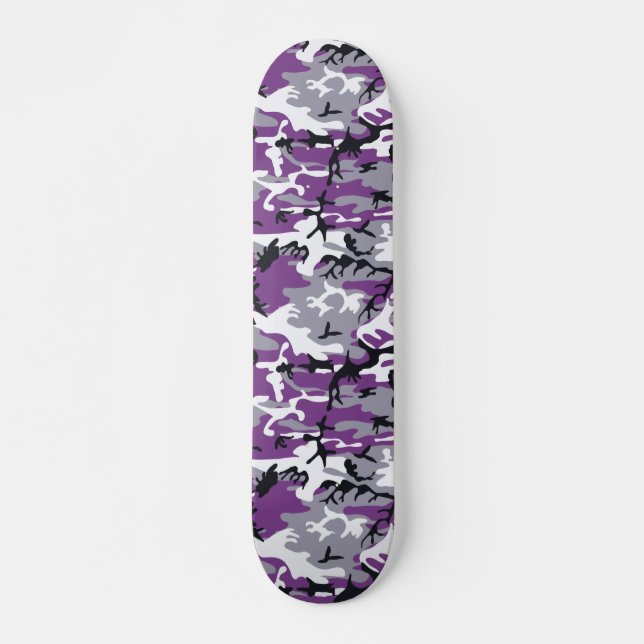 Skateboard Camouflage pourpre (Devant)