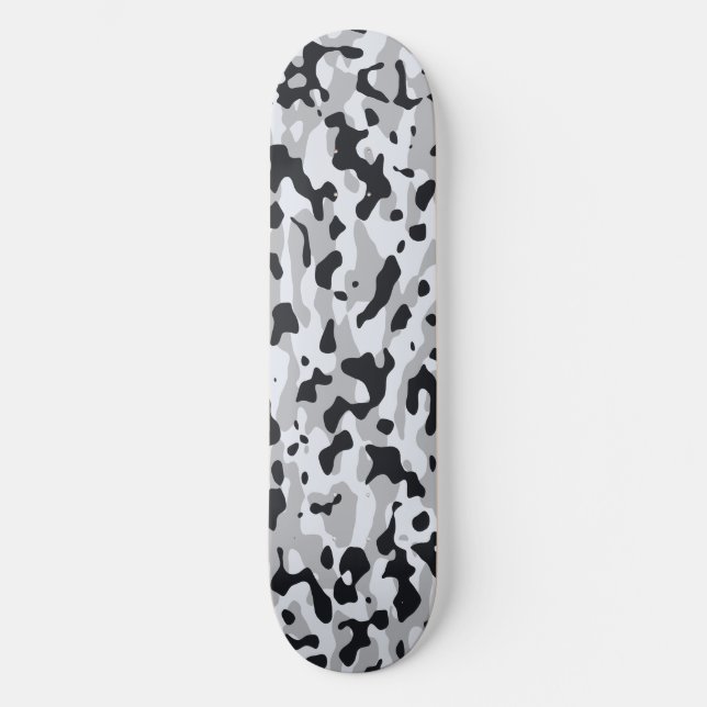 Skateboard Camouflage urbain à fort contraste (Recto)