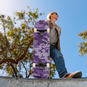 Skateboard Camouflage Violet, Militaire, Armée