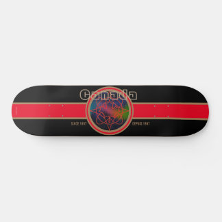 Skateboard Canada depuis 1867 Aurore (noir)