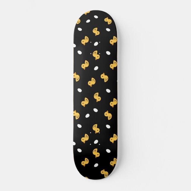 Skateboard Canard jaune motif (Recto)
