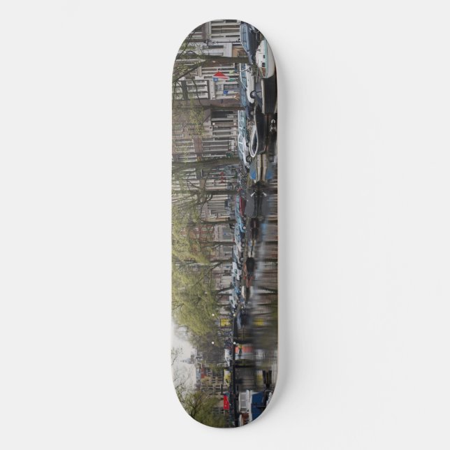 Skateboard Canaux en Hollande, Amsterdam (Recto)