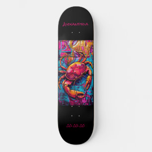 Skateboard Cancer Astrologie Grafitti Personnaliser Skateboar