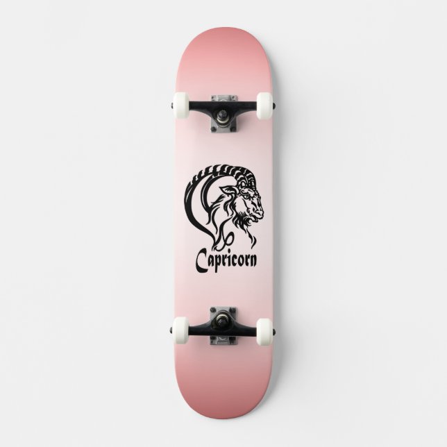 Skateboard Capricorne Zodiaque de chèvre de mer (Recto)