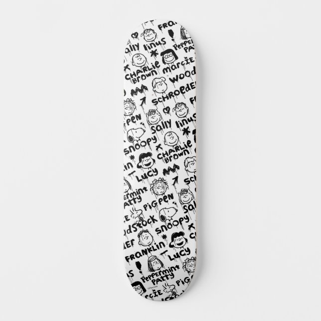 Skateboard Caractères arachide Motif Graffiti (Recto)