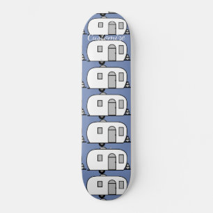 Skateboard caravane vintage classique arrondie