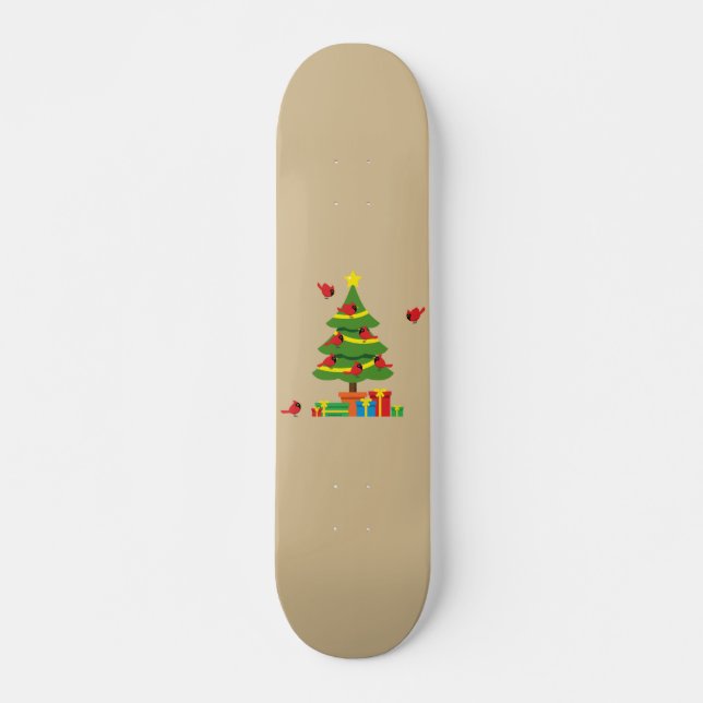 Skateboard Cardinaux rouges - Merrier de Noël passé ensemble (Devant)