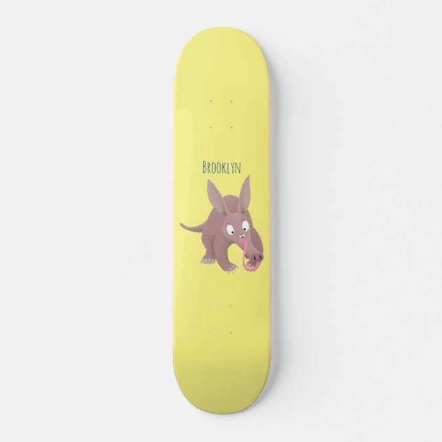 Skateboard Caricature amusante de Aardvark (Devant)