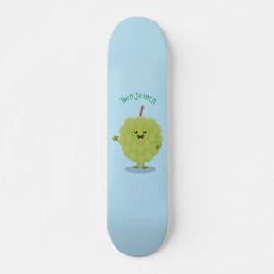 Skateboard Caricature de chérimoya à la crème anglaise