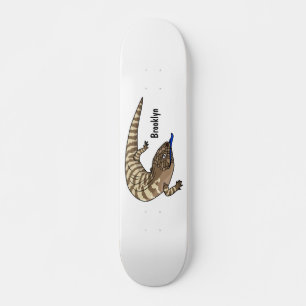 Skateboard Caricature de lézard rouge