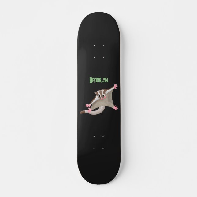 Skateboard Caricature de planeur de sucre joyeux (Devant)