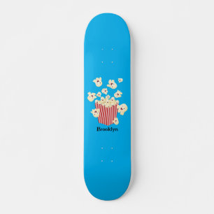 Skateboard Caricature de pop-corn drôles