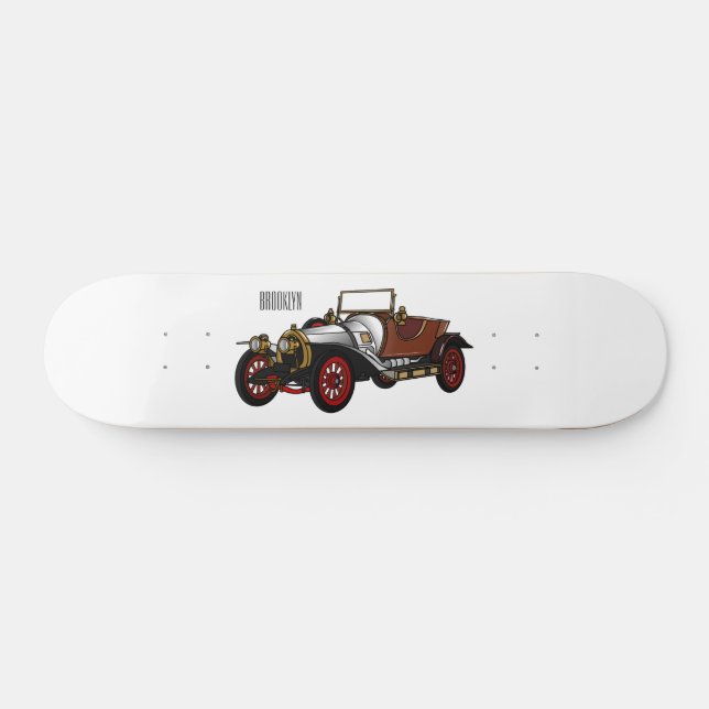 Skateboard Caricature de voiture classique 1920 (Horz)