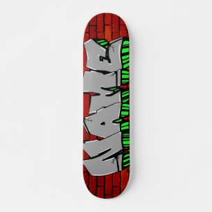 SKATEBOARD CARNET DE PATINAGE GRAFFITI PERSONNALISÉ *EMAIL CI