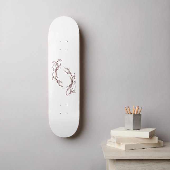 Skateboard Carpe (Art mural)