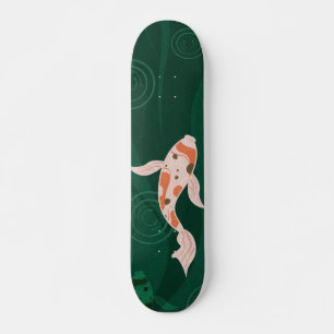 Skateboard carpe japonaise