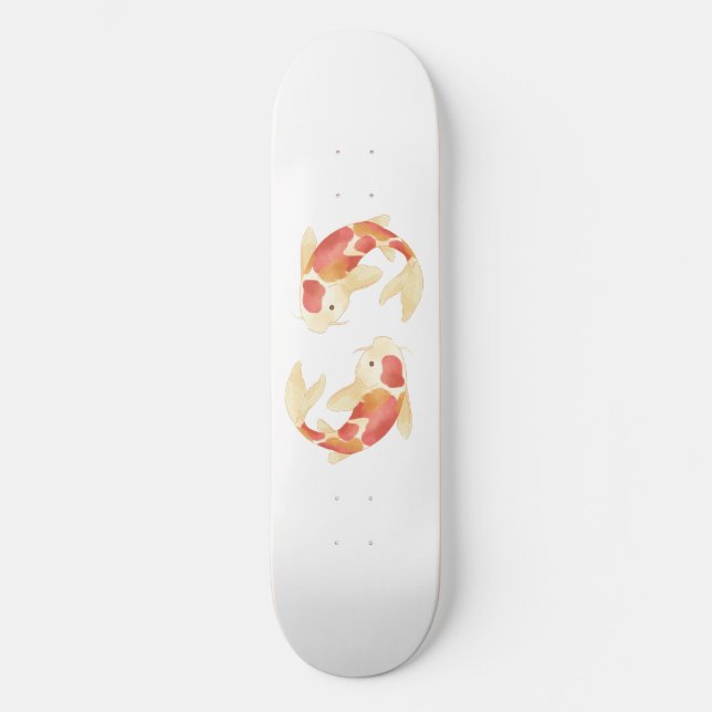 Skateboard Carpes Koï Japonaises (Recto)