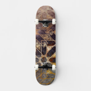 Skateboard Carreaux mystiques I