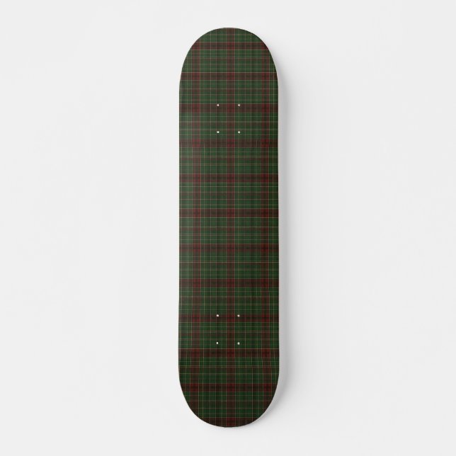 Skateboard Carreaux rouge et vert rustiques et robustes pour  (Devant)