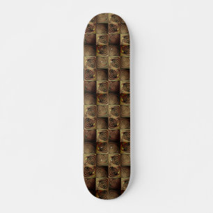 Skateboard Carrés aux formes arrondies simulant un relief boi