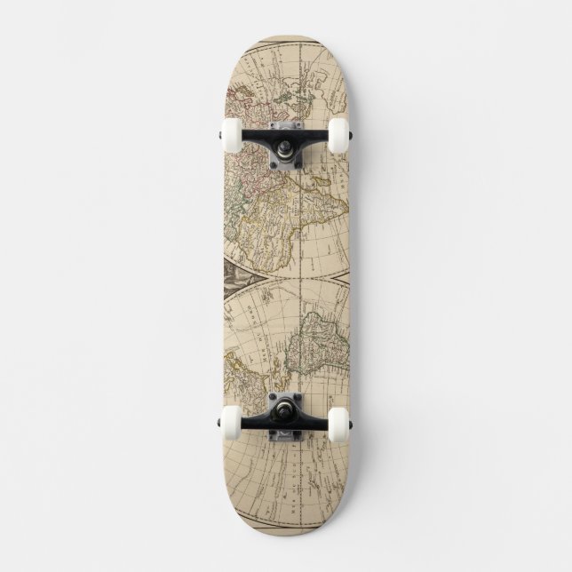 Skateboard Carte 9 du monde (Recto)