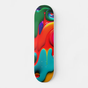 Skateboard Carte à roulettes de peinture Abstraite