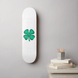 Skateboard Carte à roulettes Lucky 4 Leaf Irish Clover