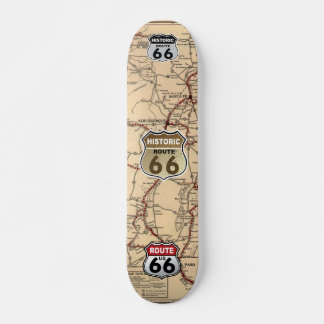 Skateboard Carte de la route historique 66 au Nouveau-Mexique