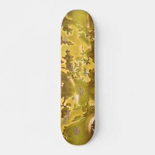 Skateboard Carte de la Terre inondée