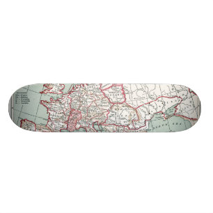 SKATEBOARD CARTE DE L'EUROPE, XIIE SIÈCLE