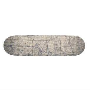 Skateboard Carte de route de bicyclette du Wisconsin 4