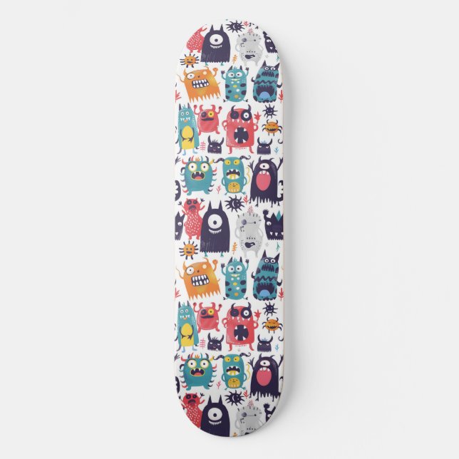 Skateboard Carte de skate Monsters Carton (Recto)